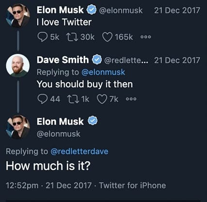 When elon musk was offered to buy twitter